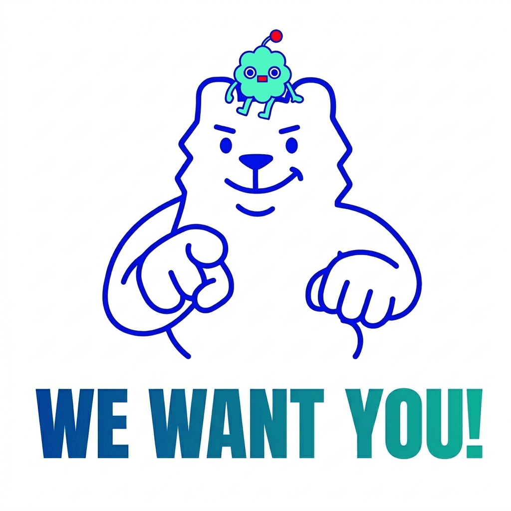 POXA 吉祥物徵才圖